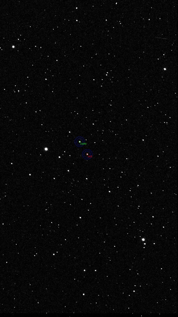 Mapka - XZ UMa, JD 2460796.33115
