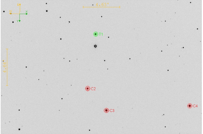 Mapka - TOI-1273, JD 2460796.32611