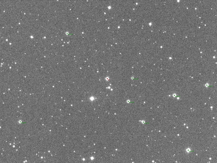 Mapka - TOI-2236, JD 2460819.52762
