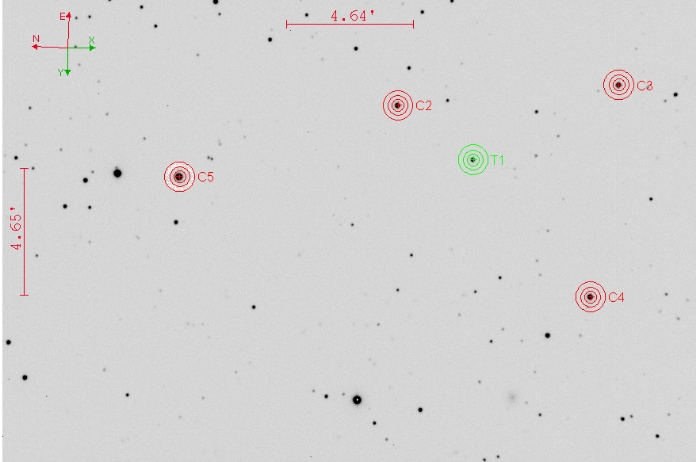 Mapka - TOI-3854, JD 2460767.32073