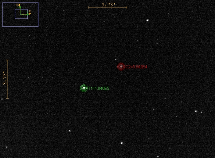 Mapka - ASAS J162218-0623.0, JD 2460828.40061