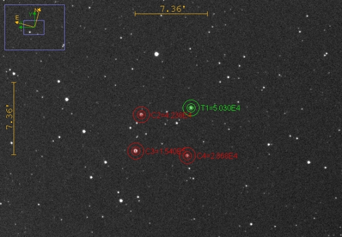 Mapka - V2477 Cyg, JD 2460838.29073