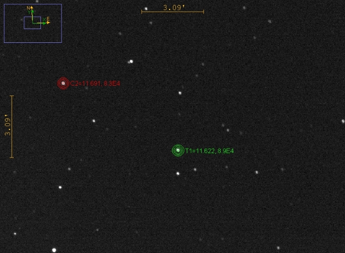 Mapka - V3687 Oph, JD 2460844.32167