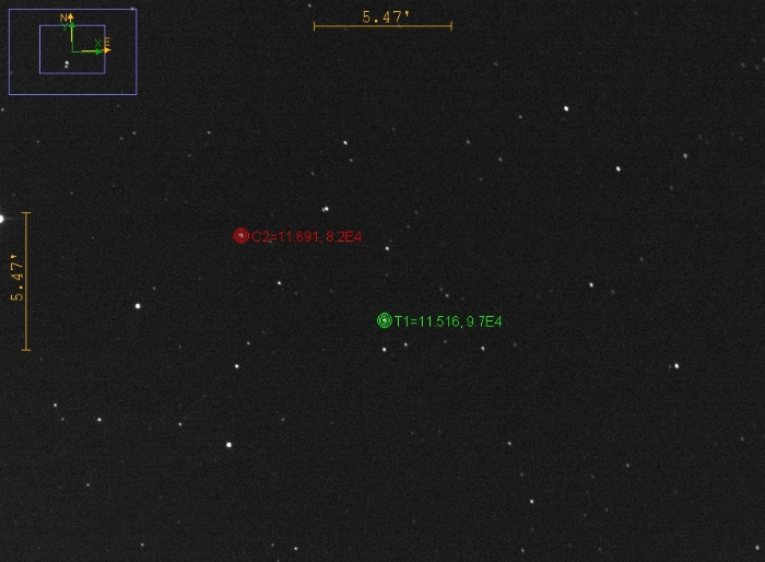 Mapka - V3687 Oph, JD 2460848.38464