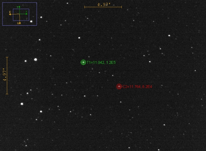 Mapka - V1695 Aql, JD 2460858.48656