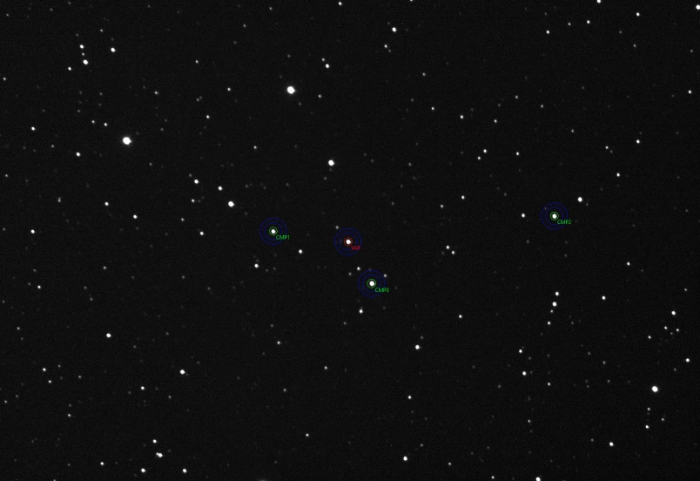 Mapka - TOI-4145 A, JD 2460857.37627