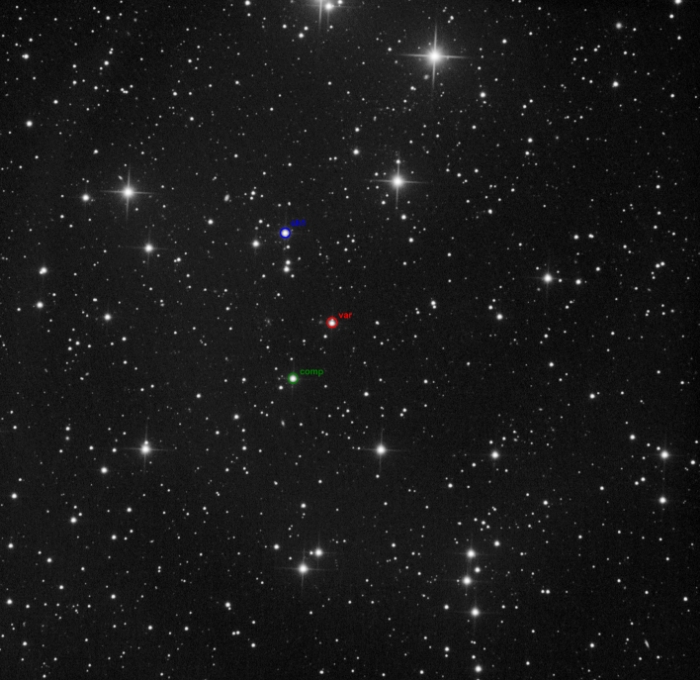 Mapka - V0362 Dra, JD 2460861.36882