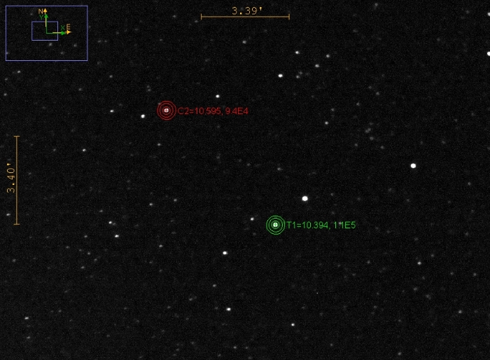 Mapka - RS Sct, JD 2460862.39252