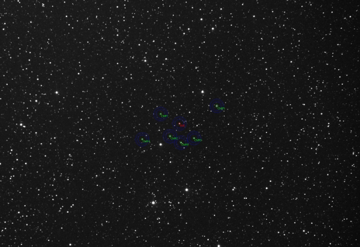 Mapka - TOI-5261, JD 2460858.37064