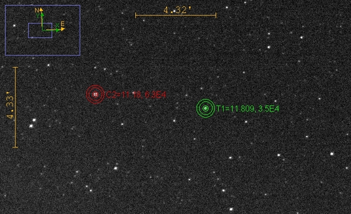 Mapka - V3863 Sgr, JD 2460870.30245