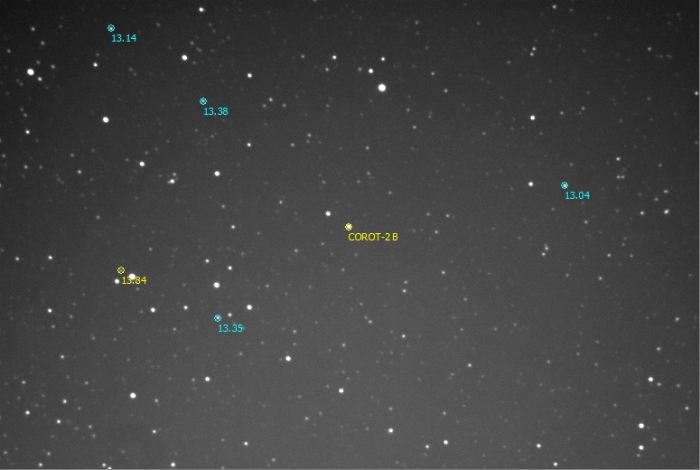 Mapka - CoRoT-2, JD 2460876.50418