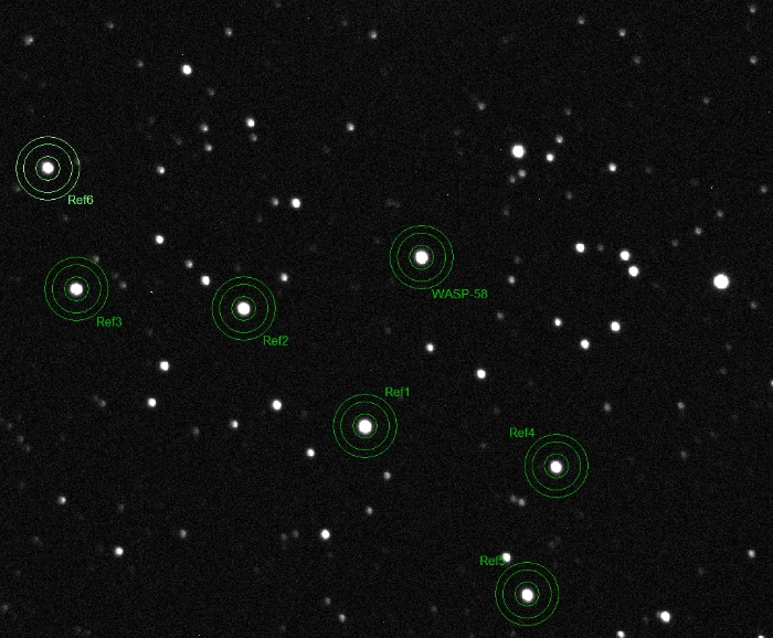 Mapka - WASP-58, JD 2460878.37892