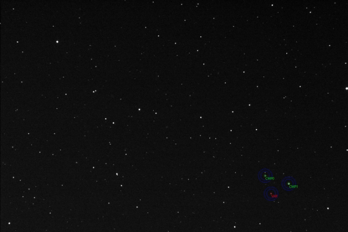 Mapka - V0435 Cam, JD 2460709.34773