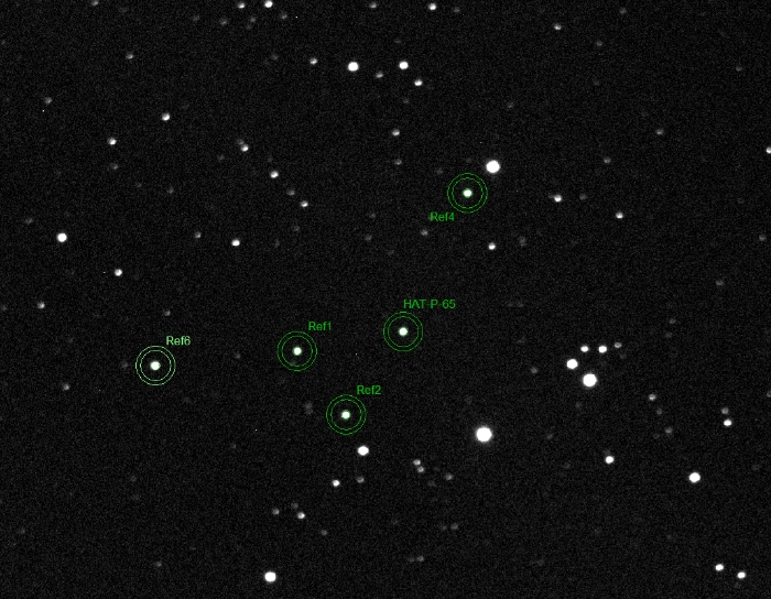 Mapka - HAT-P-65, JD 2460898.41164