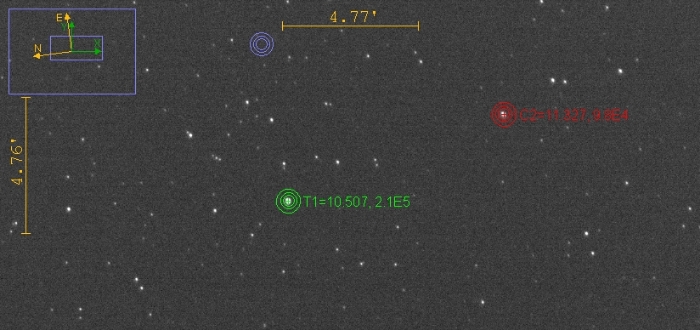 Mapka - V0983 Oph, JD 2460898.35945