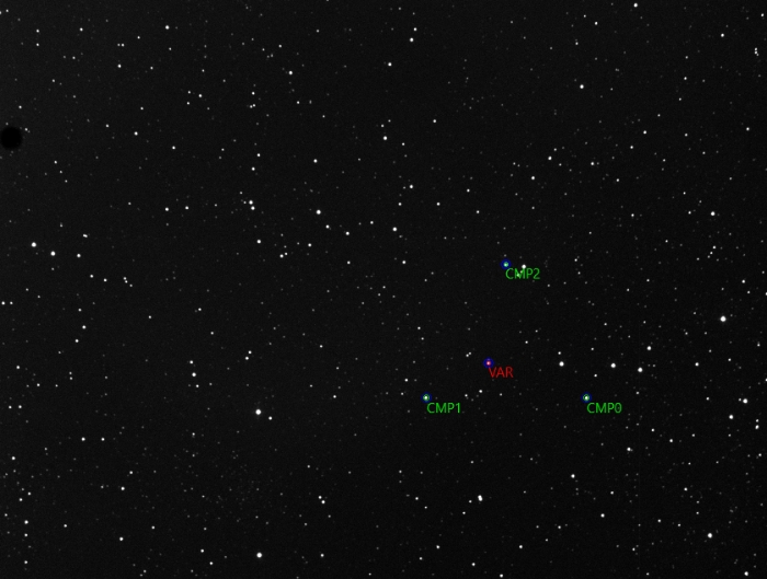 Mapka - V1115 Cep, JD 2460900.32136