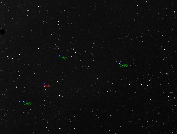 Mapka - V0959 Cep, JD 2460901.31539