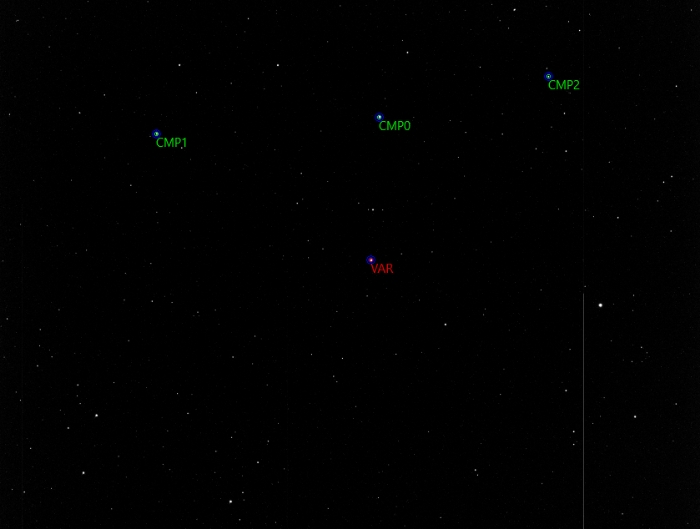 Mapka - V0397 Cep, JD 2460907.33839