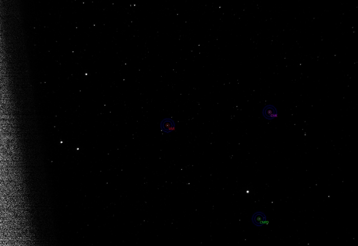 Mapka - V2551 Cyg, JD 2460907.35001