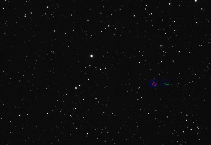 Mapka - V0673 Lyr, JD 2460907.34748