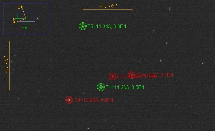 Mapka - TOI-2154, JD 2460911.41411