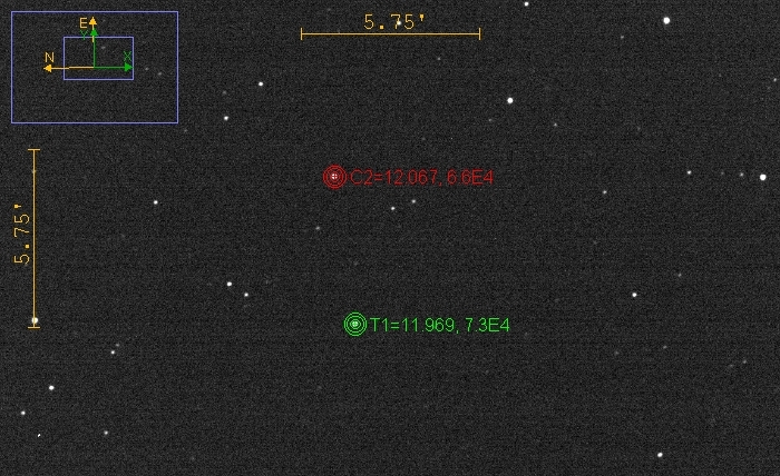 Mapka - VY UMi, JD 2460915.40771