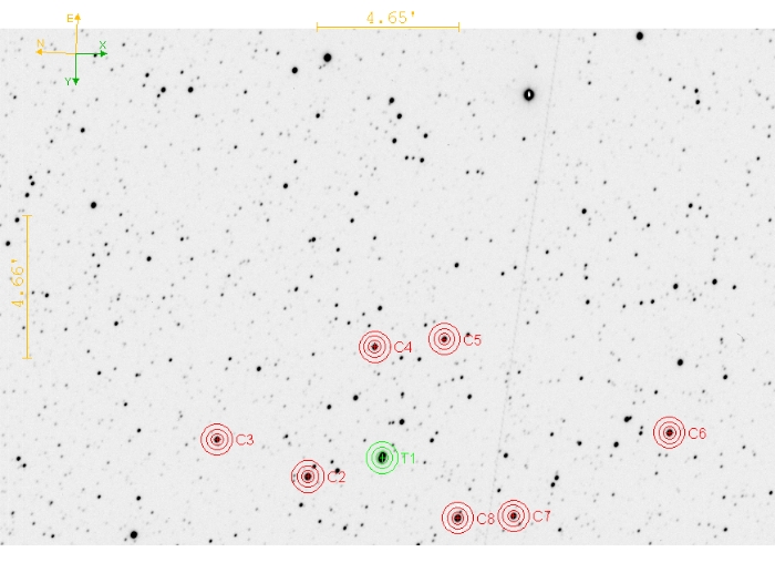 Mapka - TOI-1333, JD 2460919.33941