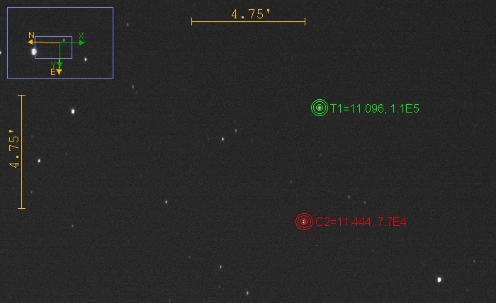 Mapka - VY UMi, JD 2460921.27070