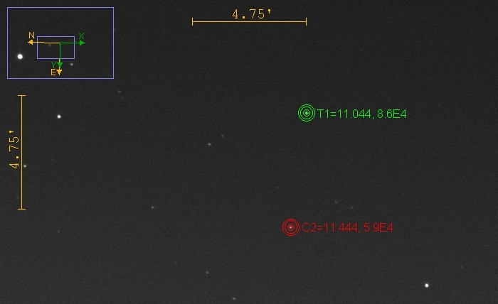 Mapka - VY UMi, JD 2460922.25846