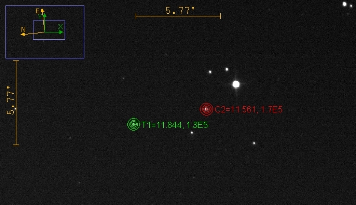 Mapka - NSVS 890397, JD 2460934.24547