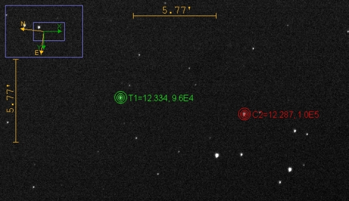 Mapka - NN Dra, JD 2460938.26281