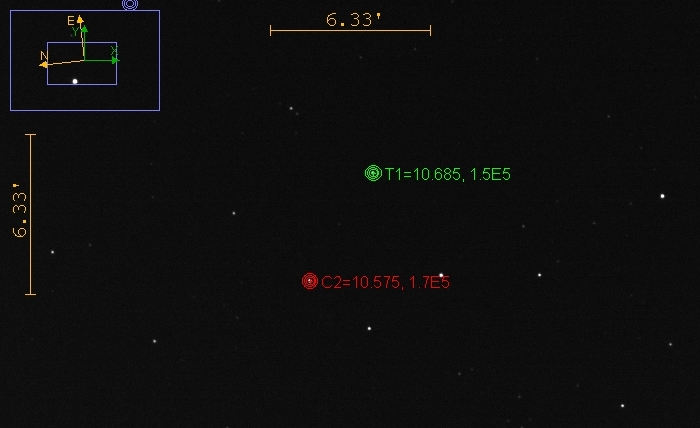 Mapka - NSVS 1097794, JD 2460937.47518