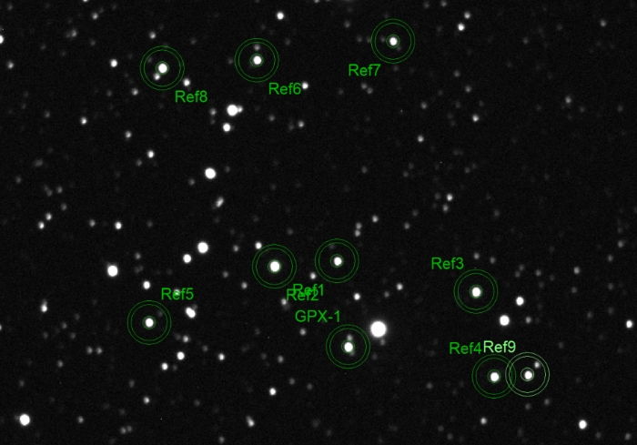 Mapka - GPX-1, JD 2460940.43075