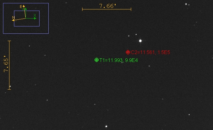 Mapka - NSVS 890397, JD 2460932.22614