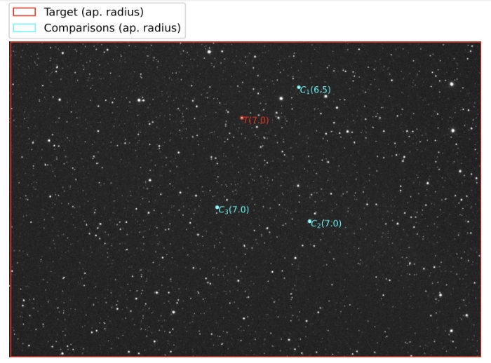 Mapka - TOI-1516, JD 2460936.39757