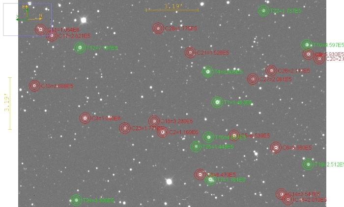 Mapka - TOI-1516, JD 2460934.31831
