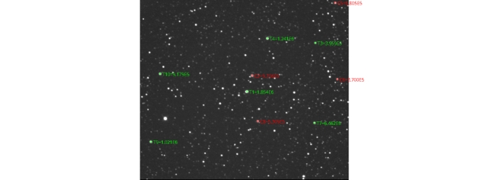 Mapka - TOI-1333, JD 2460952.35686