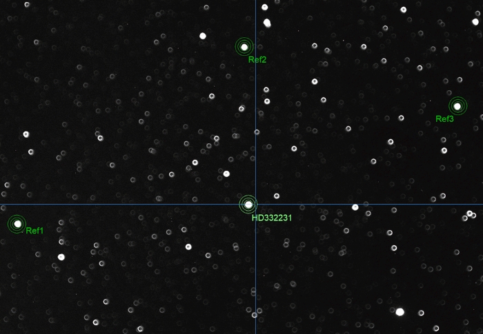 Mapka - HD 332231, JD 2460956.30924