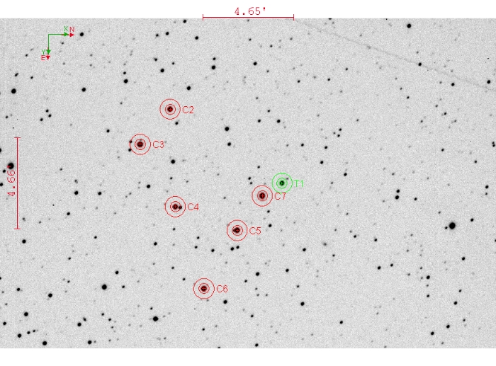 Mapka - TOI-3693, JD 2460951.42686
