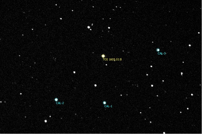Mapka - TOI 1605.01, JD 2460967.31538