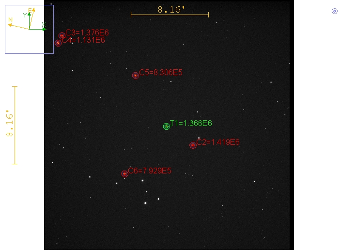 Mapka - V0523 And, JD 2460966.27496