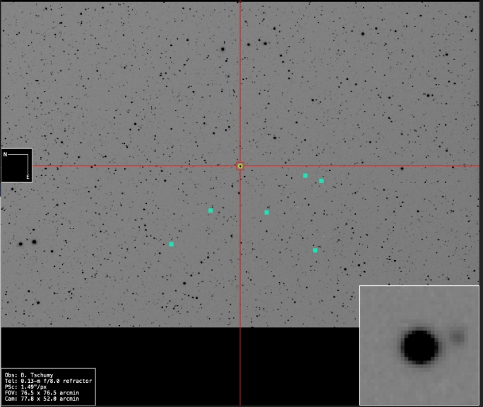 Mapka - V0760 And, JD 2460982.55512