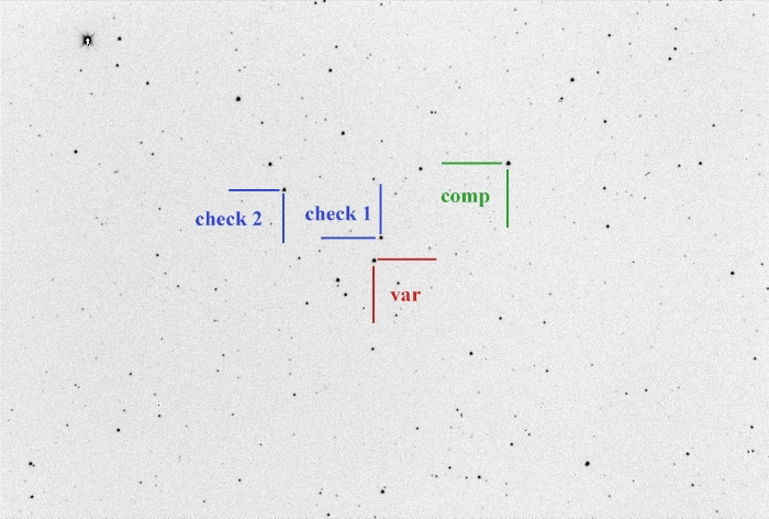 Mapka - V0388 Dra, JD 2460927.29797