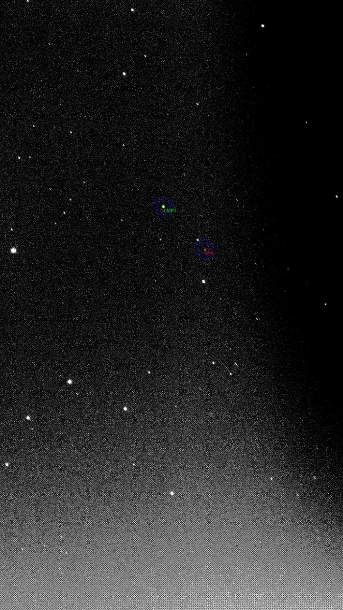 Mapka - EQ Tau, JD 2460985.46676