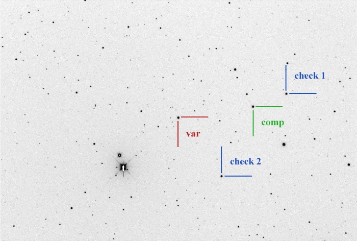 Mapka - RZ Dra, JD 2460926.29785