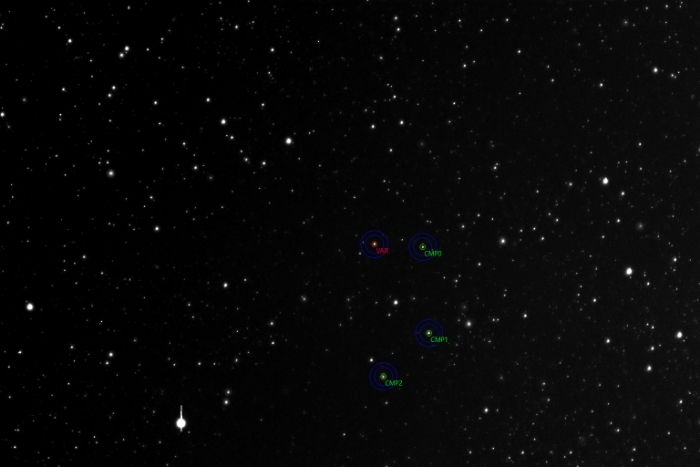 Mapka - TOI-1518, JD 2460986.35551