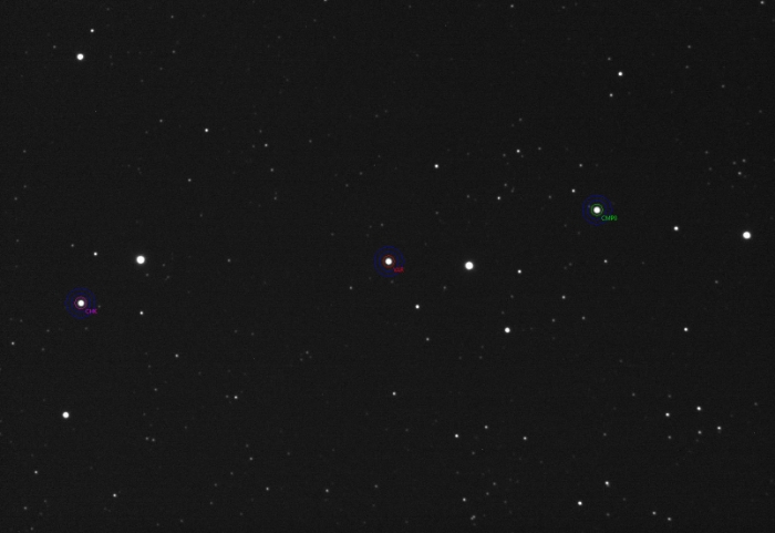 Mapka - V1055 Cep, JD 2460987.27452