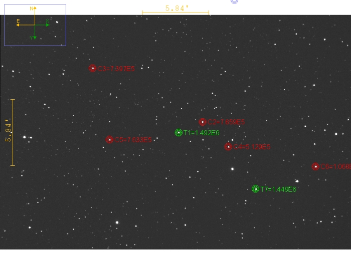 Mapka - TOI-1516, JD 2460946.61192