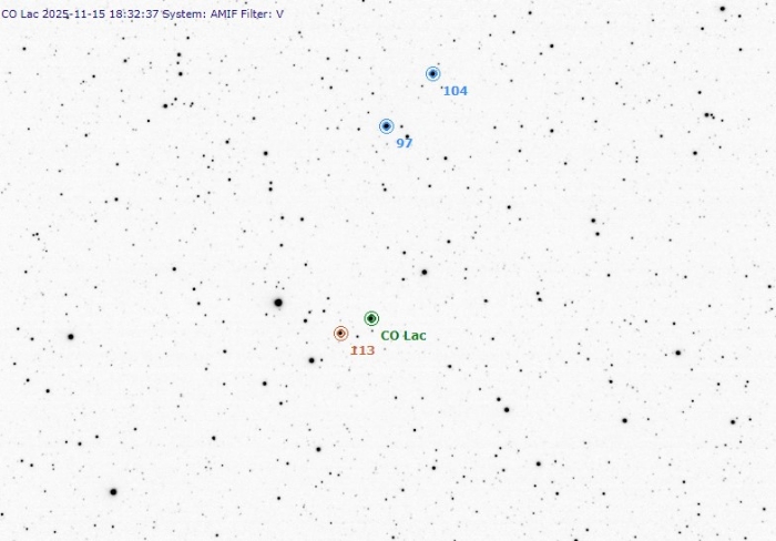 Mapka - CO Lac, JD 2460995.27265
