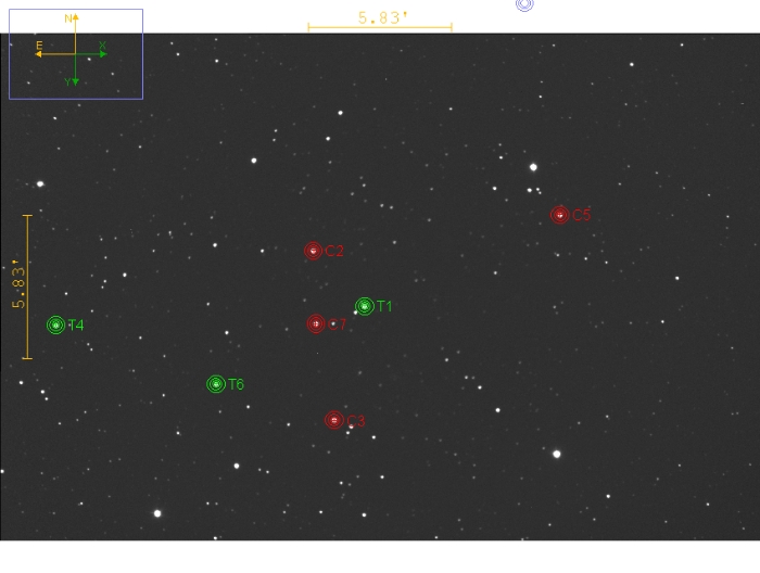 Mapka - TOI-4601, JD 2460674.59240